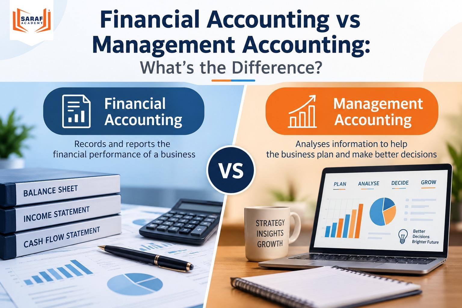 Financial accounting vs management accounting comparison