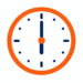 Clock icon showing 6:00