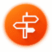 Your next step icon representing career pathways and professional opportunities